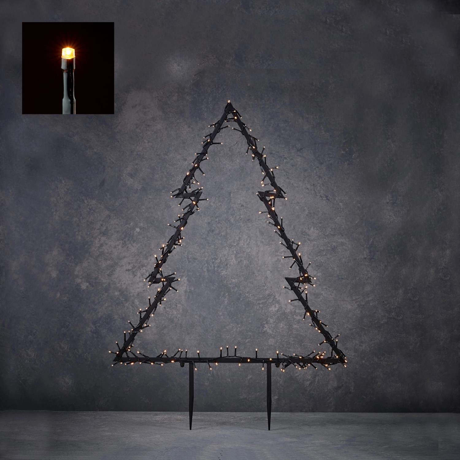 Luca Lighting Zápich stromeček, 175 LED, 53 x 75 cm