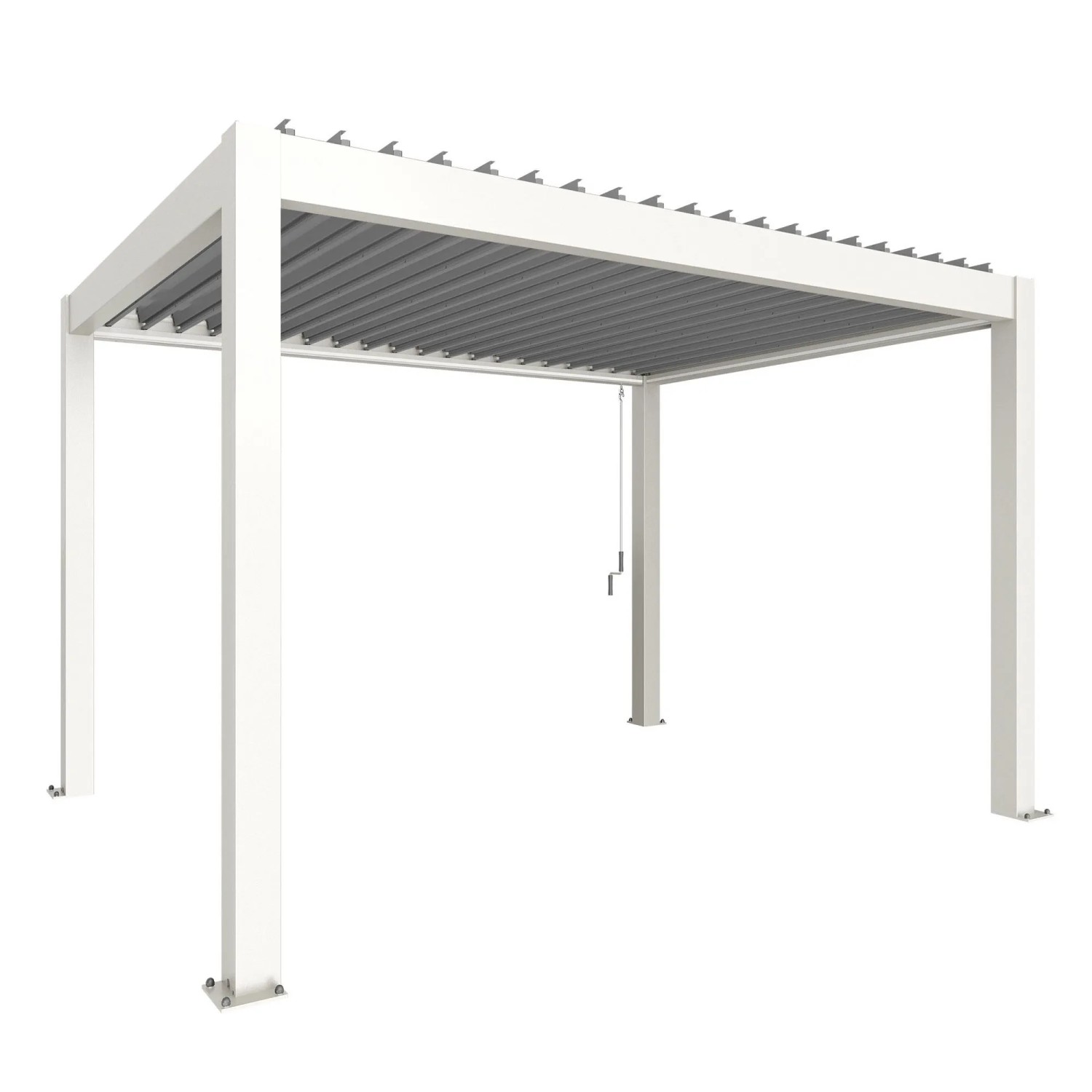 Biohort Pergola 4 x 3 bílá/stříbrná 404,5 x 312 cm