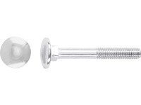 Vratový šroub M5 x 30 mm částečný závit bíle pozinkovaný, 100 ks