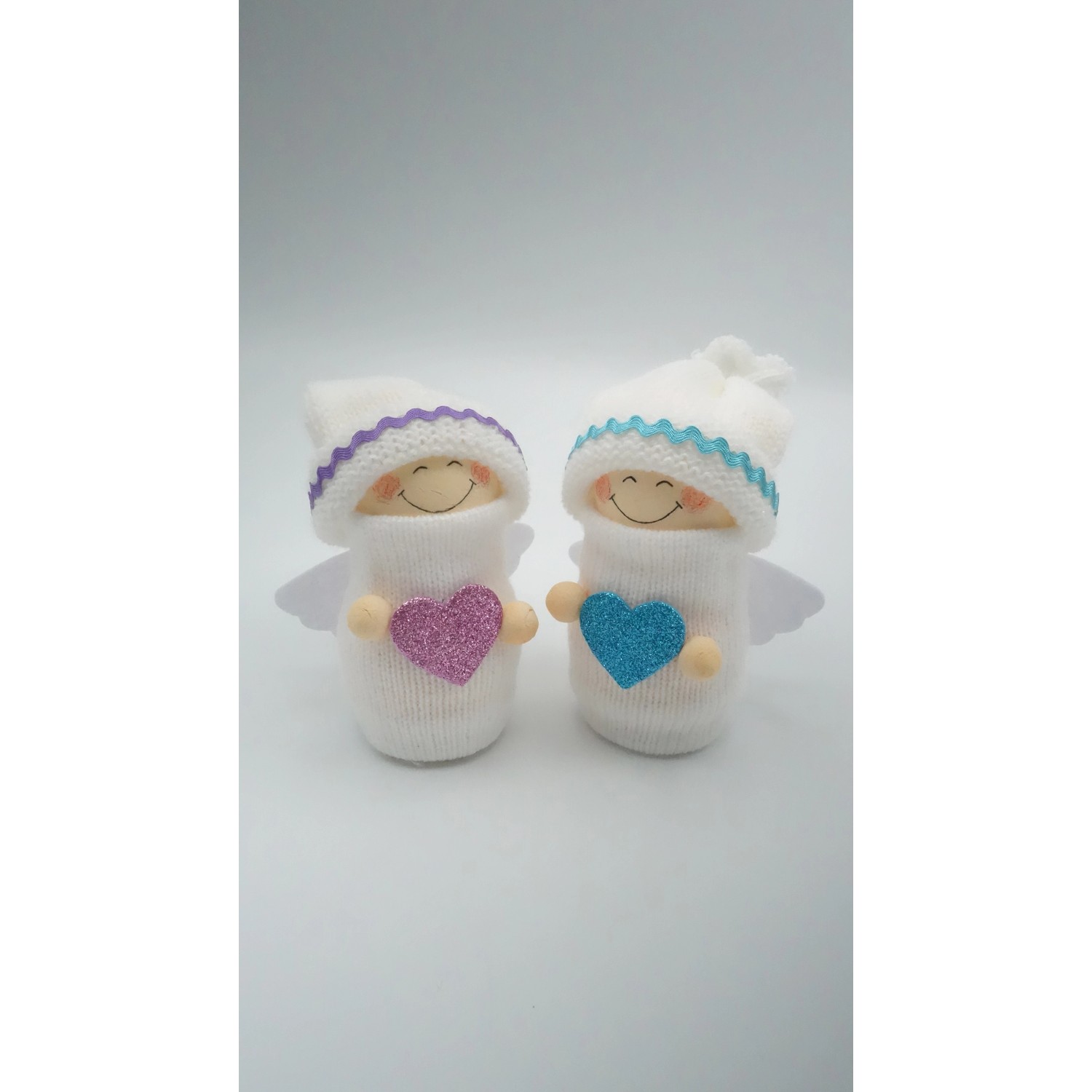 BD-Tova Kreativní sada - andílci se srdíčkem, 15,5 cm, 2 ks