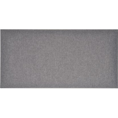 Nástěnný polstr obdélník 60 cm x 30 cm tmavě šedý strukturovaný