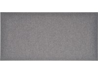 Nástěnný polstr obdélník 60 cm x 30 cm tmavě šedý strukturovaný