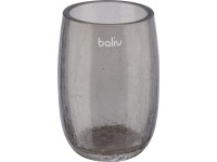 baliv Kelímek na zubní kartáčky skleněný šedý