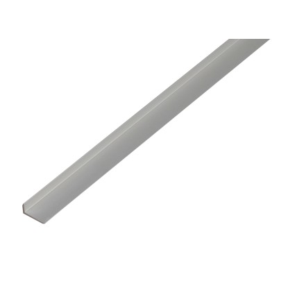 Ochranný profil se sešikmenými hranami stříbrný elox 8 mm x 19 mm x 2000 mm