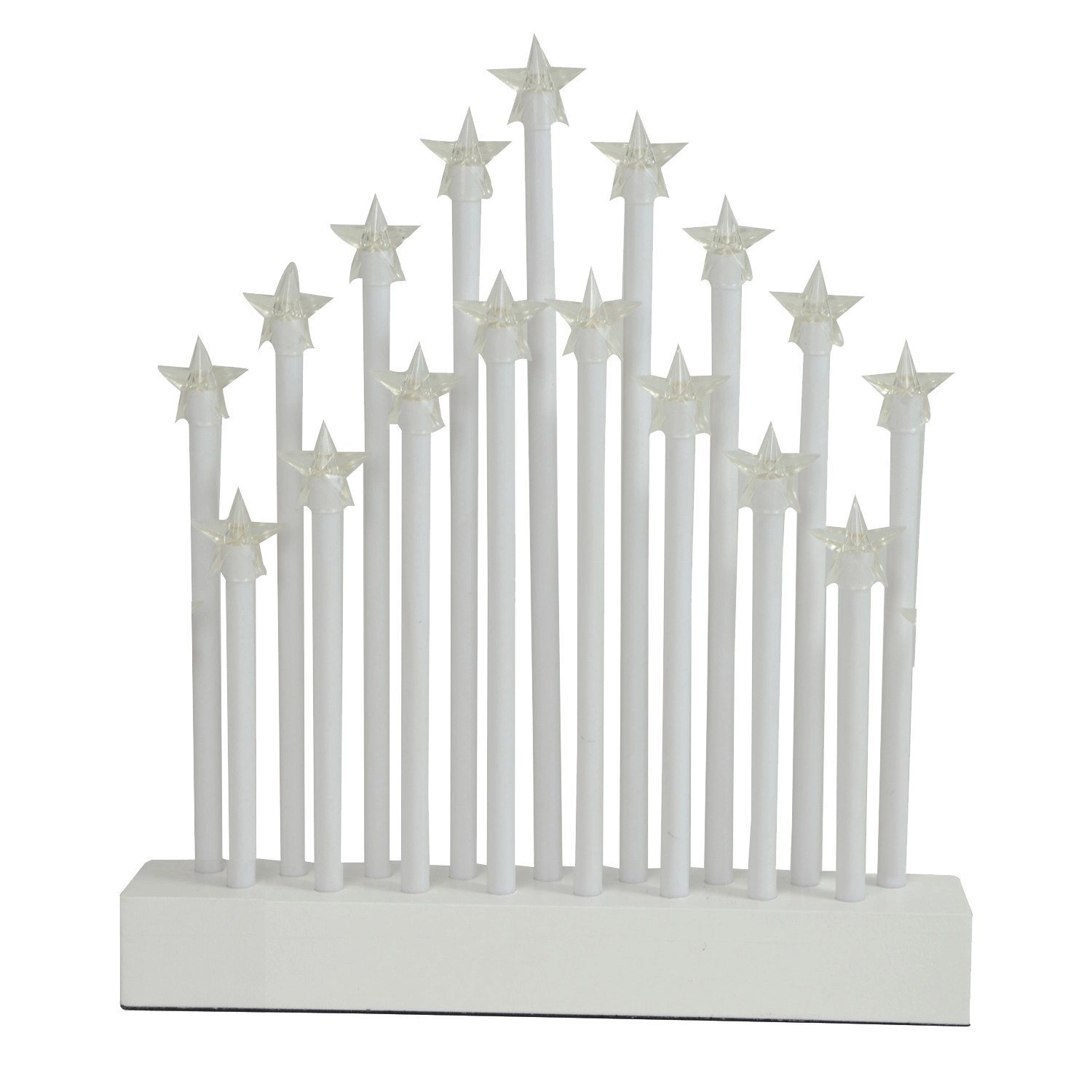 Vánoční LED elektrický svícen 17 svíček, 27,7 x 26 x 4 cm