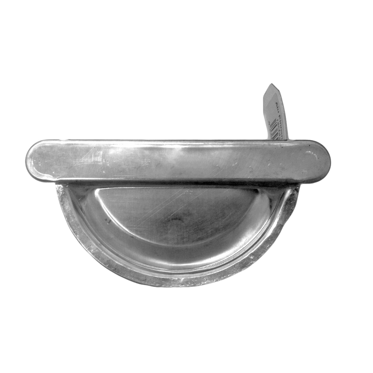 Sarei Čelo RG 100 pro půlkulatý okapový žlab, hliník-přírodní, P