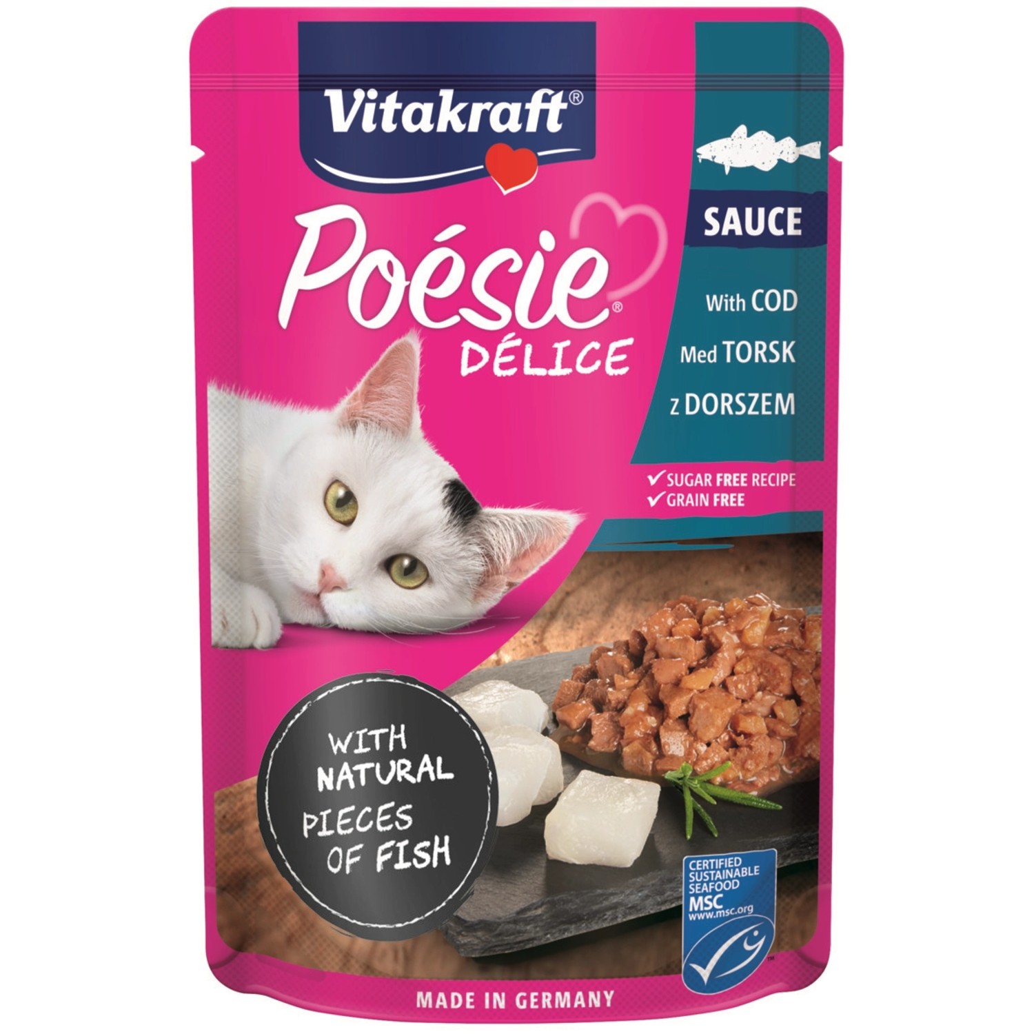 Vitakraft Kapsička pro kočky Poésie Délice treska 85 g