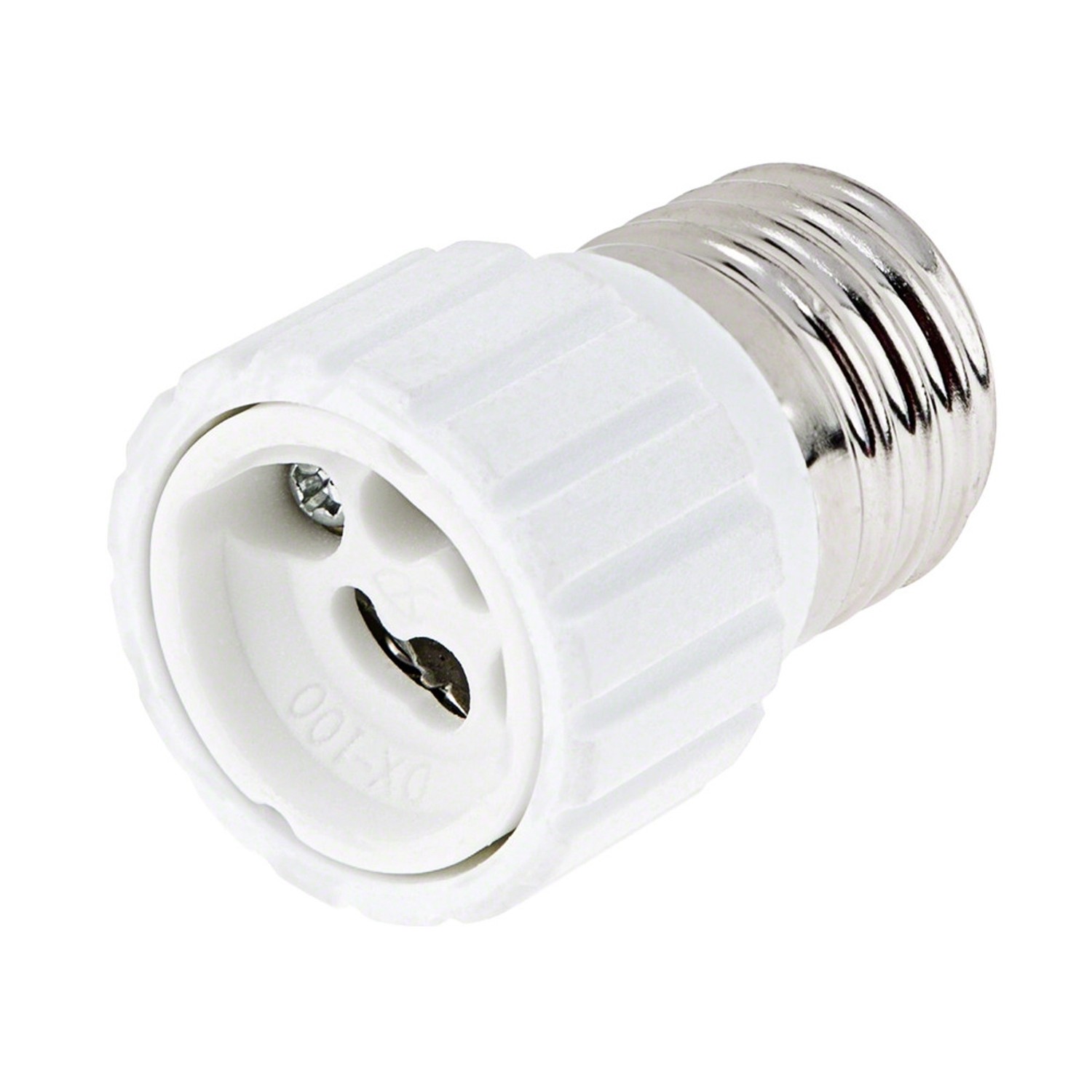 REV Adaptér objímky E27/GU10, 250 V, bílý