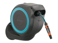 GARDENA Nástěnný box RollUp S tyrkysový se samonavíjecí hadicí 11 mm, 15 m