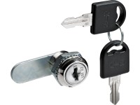 Hettich Cylindrická vložka s rovnou závorou průměr 19 mm poniklovaná ocel, 1 ks