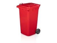 TBA Popelnice červená, 240 l, 57,8 x 73,4 x 108 cm