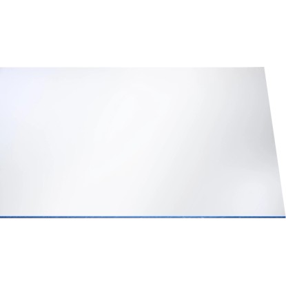 Průhledná polystyrenová deska, 5 mm silná, 1000x500 mm, ideální pro interiérové aplikace.