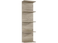 Maximus Nástěnný koupelnový regál Stylo, dub Sanremo, 100 x 30,2 x 16,6 cm