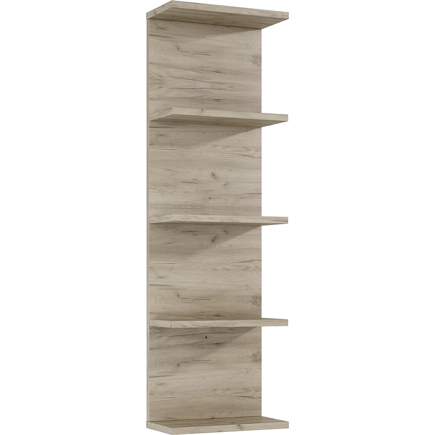 Maximus Nástěnný koupelnový regál Stylo, dub Sanremo, 100 x 30,2 x 16,6 cm