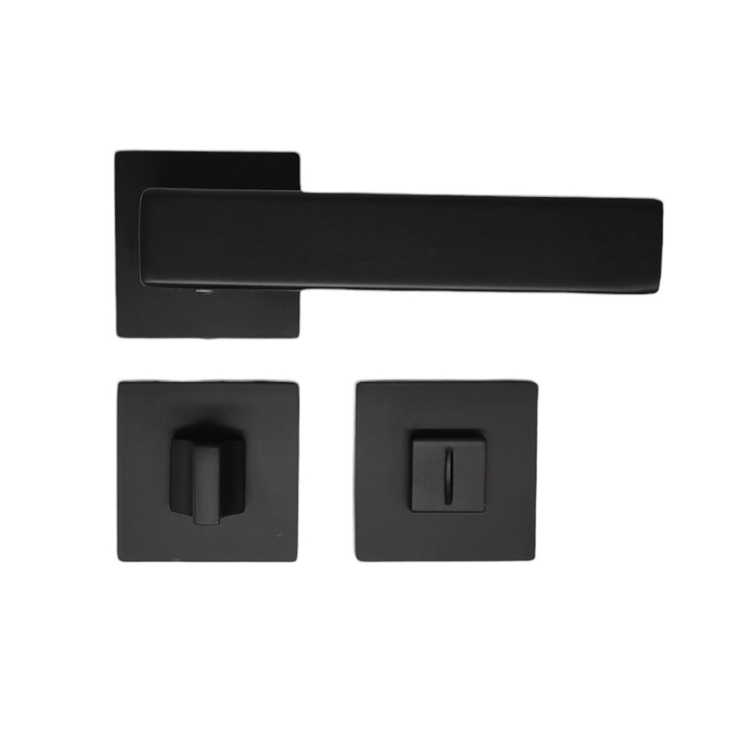 COBRA Rozetové dveřní kování GYES-S WC matná černá