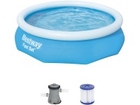Bestway Bazén Fast Set vč. čerpadla a kartuše, modrý, pr. 305 x 76 cm
