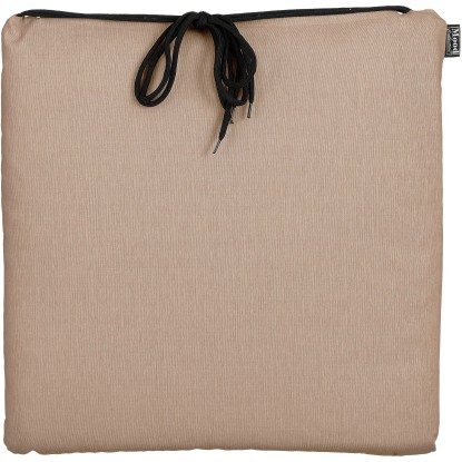 In the Mood Podsedák se šňůrkami Paddy, béžová, 40 x 40 x 5 cm