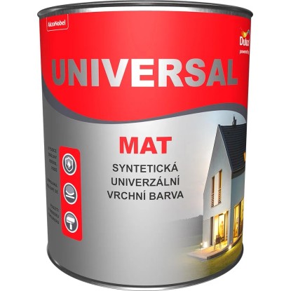 Dulux Vrchní barva na dřevo a kov UNIVERSAL MAT 100M bílá 0,75 l