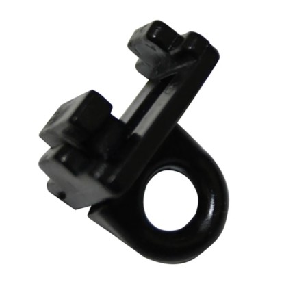 Schöner Wohnen Pevný doraz pro záclonovou tyč Emilia plastový černý 6 ks