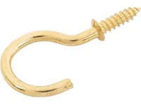 Šroubovací hák zahnutý s dorazovým kroužkem pr. 3 x 30 mm, 4 ks