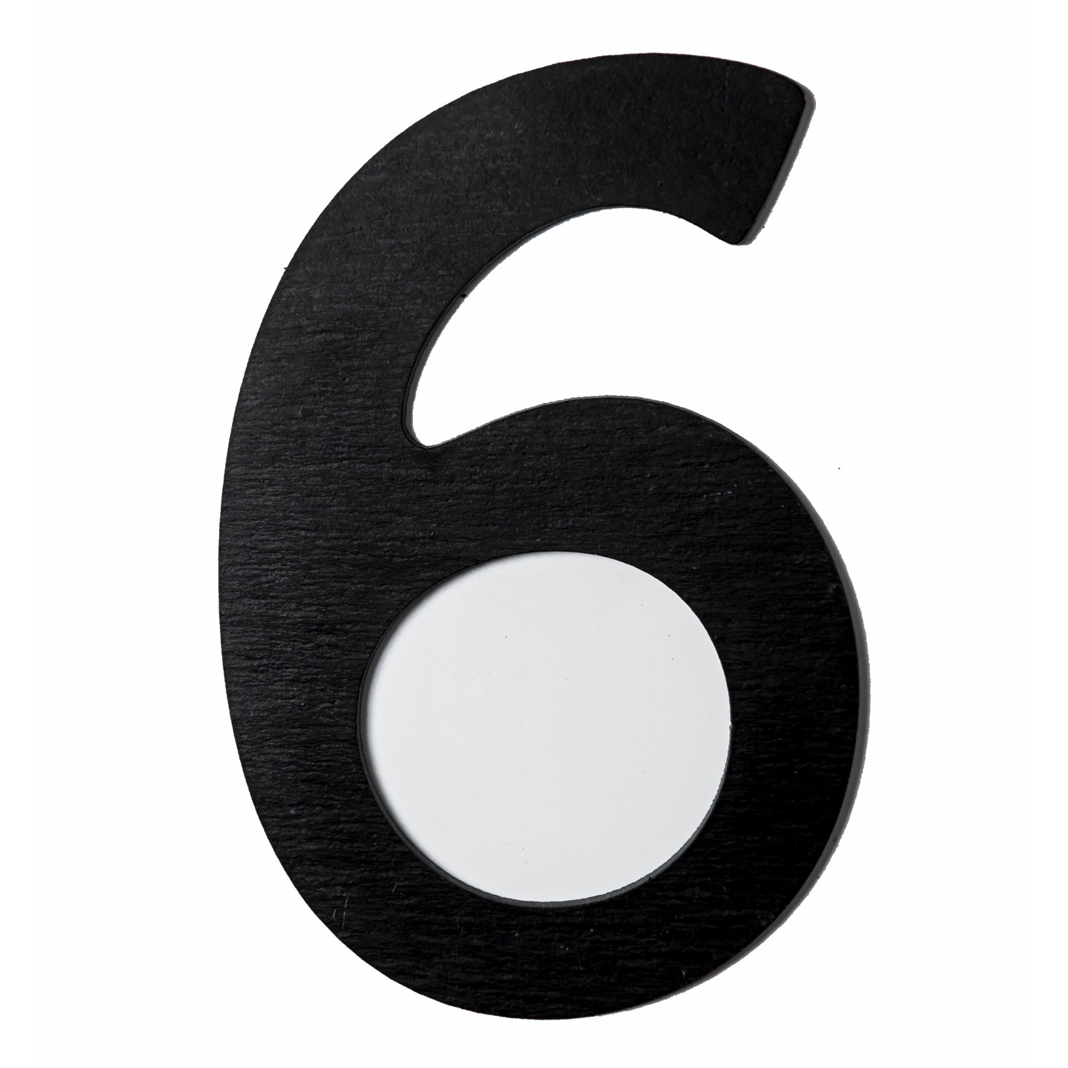 Číslice břidlicová 6, 21 cm x 14 cm