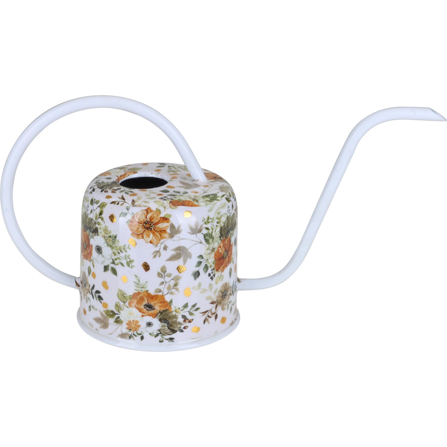 A.H.G Konev na zalévání Flora se vzorem květin bílozlatá 2 l