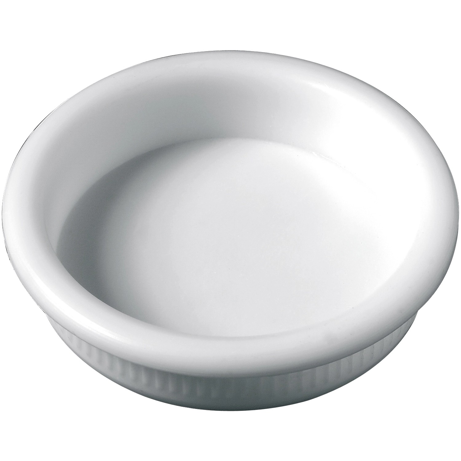 Hettich Plastový zápustný úchyt na posuvné dveře bílý pr. 35/40 x 8,5 mm, 2 ks