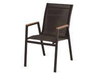 Zahradní židle Oslo, artwood/hliník, 87 x 55 x 65 cm