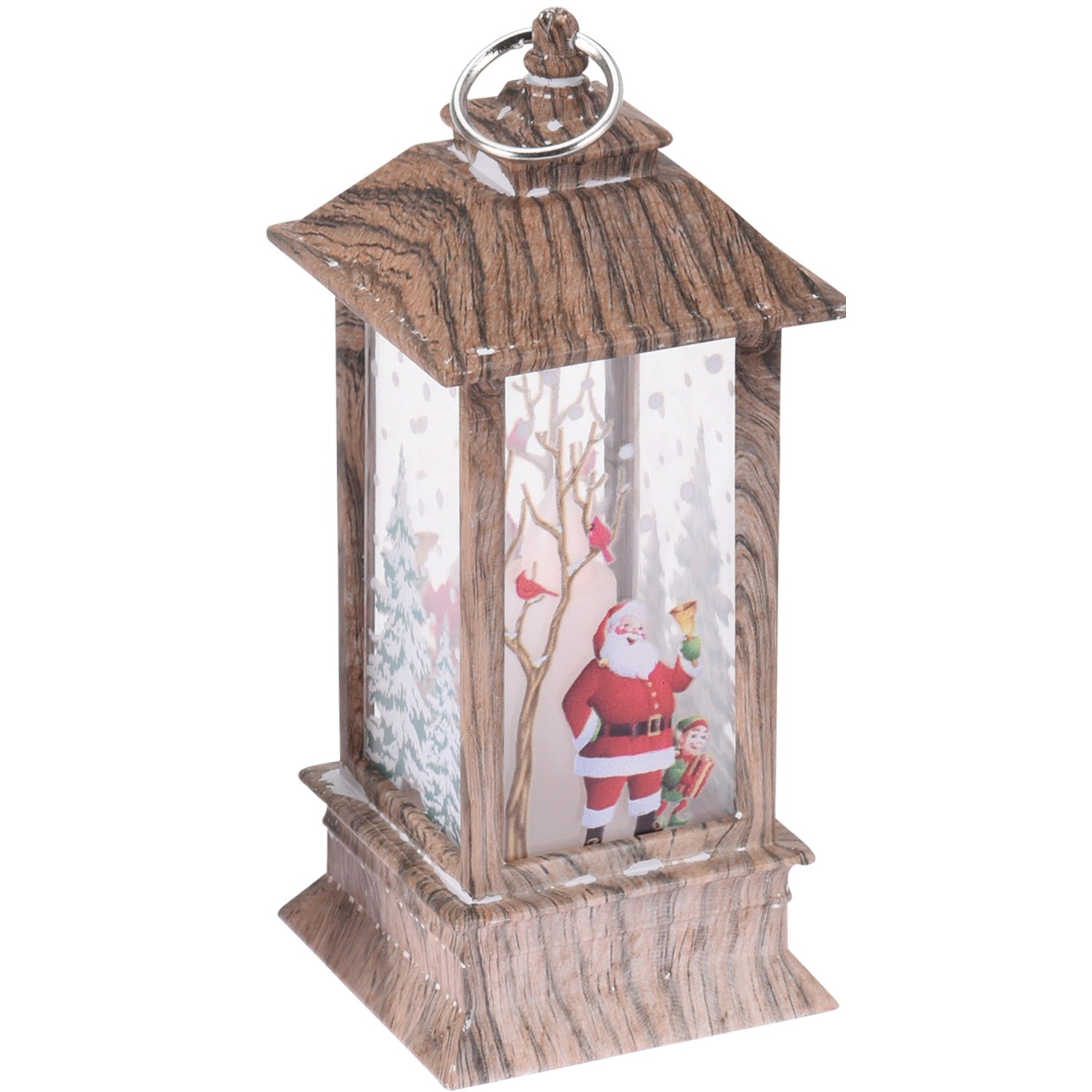 Lucerna vánoční motiv s LED osvětlením 13 cm ve 4 provedeních