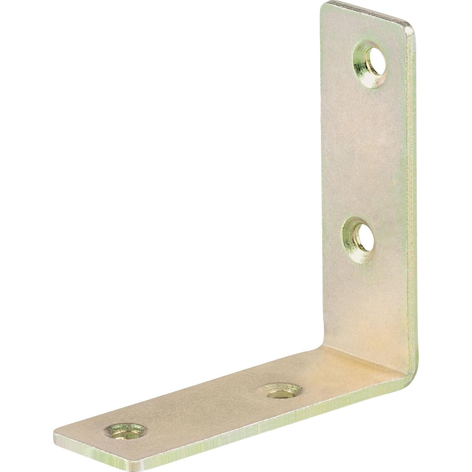 Konstrukční úhelník, žlutě pozinkovaný, 60 mm x 60 mm x 20 mm