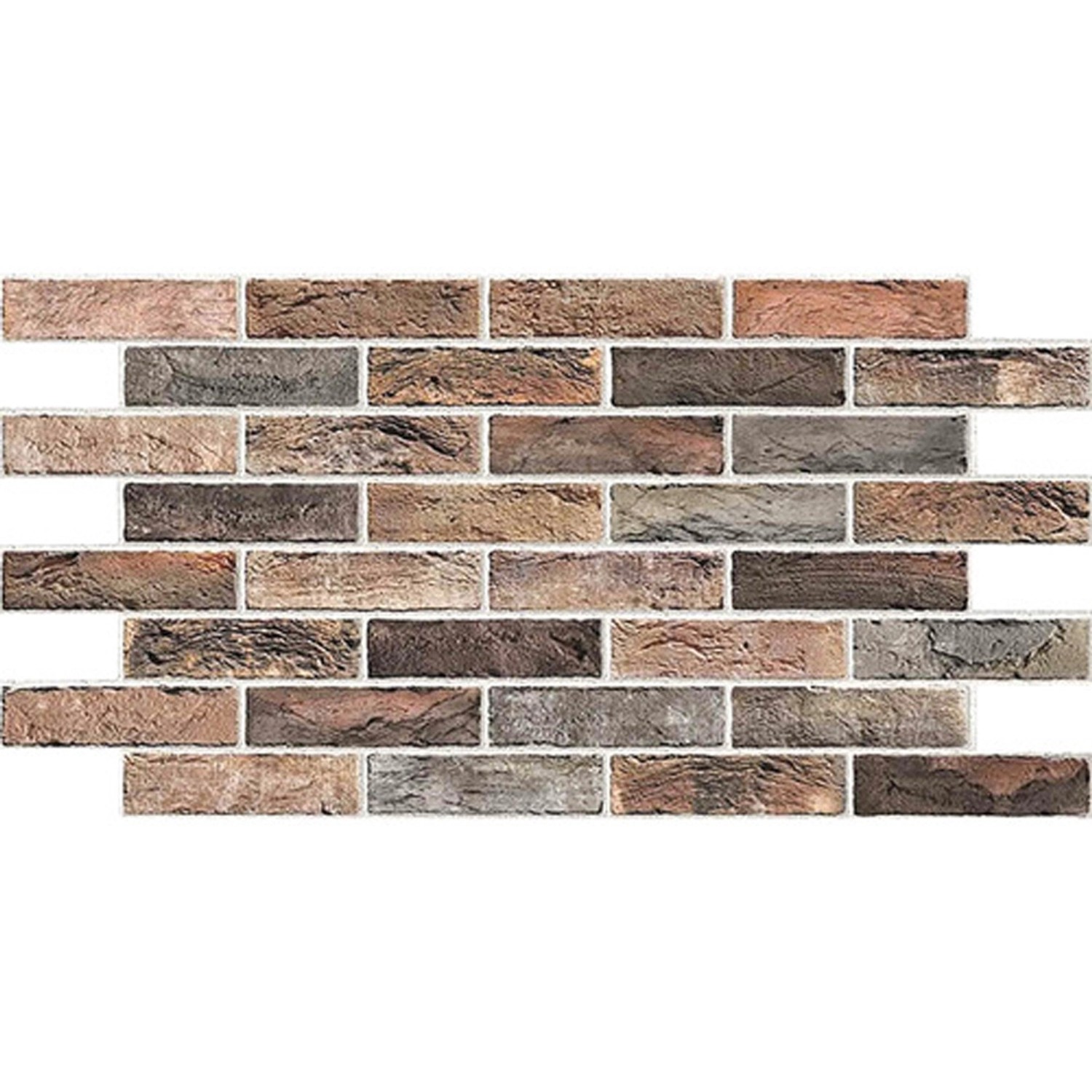 PVC obkladový panel Brick Burnt 0,35 mm, 98 x 48,5 cm