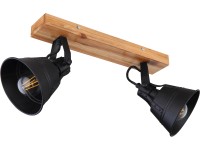 GLOBO 2bodové svítidlo Günther hnědo-černé