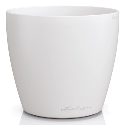 Lechuza Květináč CLASSICO Color SINGLE 14 bílá pr. 15 x 13,5 cm