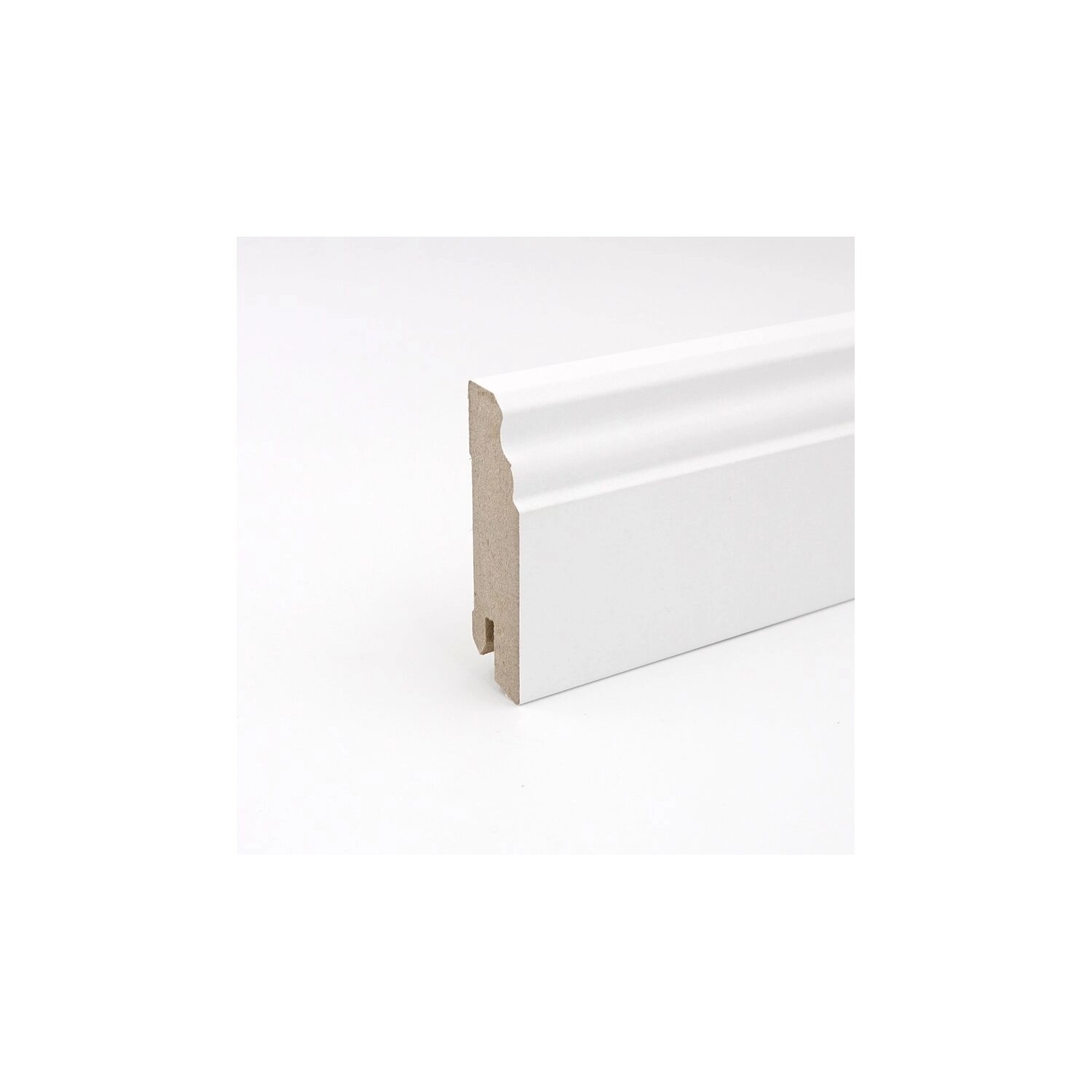 Soklová lišta White&Black Stil bílá matná, 100 x 18 x 2400 mm