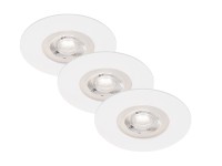 Briloner Vestavná LED svítidla Kulana sada 3 ks, 4,9W, 480 lm, 3000 K, bílá