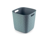 Curver Úložný koš Softex kostka modrý 27,9 x 27,9 x 26,9 cm