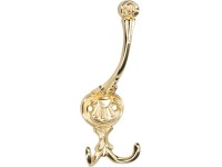 Siro Háček na klobouky 504 kovový mosazný lesklý vzdálenost otvorů 26 mm