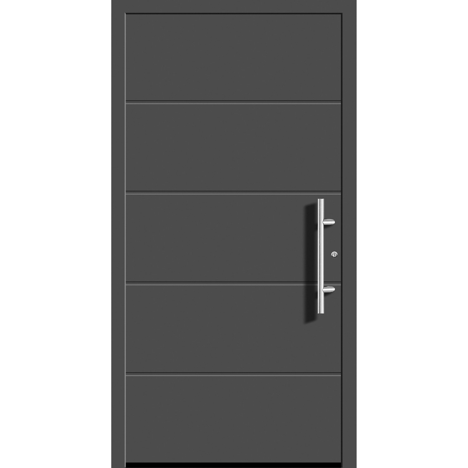 Splendoor Hliníkové vchodové dveře Moderno M470/P, antracitová metalíza, 110 P