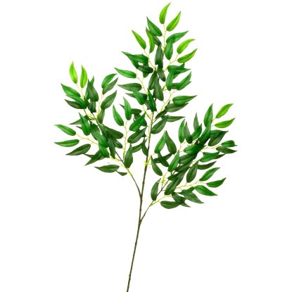 Větvička Listnatce se 117 listy 75 cm x 25 cm zelená