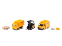 SIKU Kovový model set logistických vozidel DHL, 4 ks SIKU Kovový model set logistických vozidel DHL, 4 ks