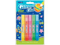 Amos Glitrové lepidlo neon 5 x 10,5 ml