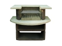 Buschbeck Zahradní grilovací bar Montana, bílá/hnědá, 110 x 65 x 101 cm Buschbeck Zahradní grilovací bar Montana, bílá/hnědá, 110 x 65 x 101 cm