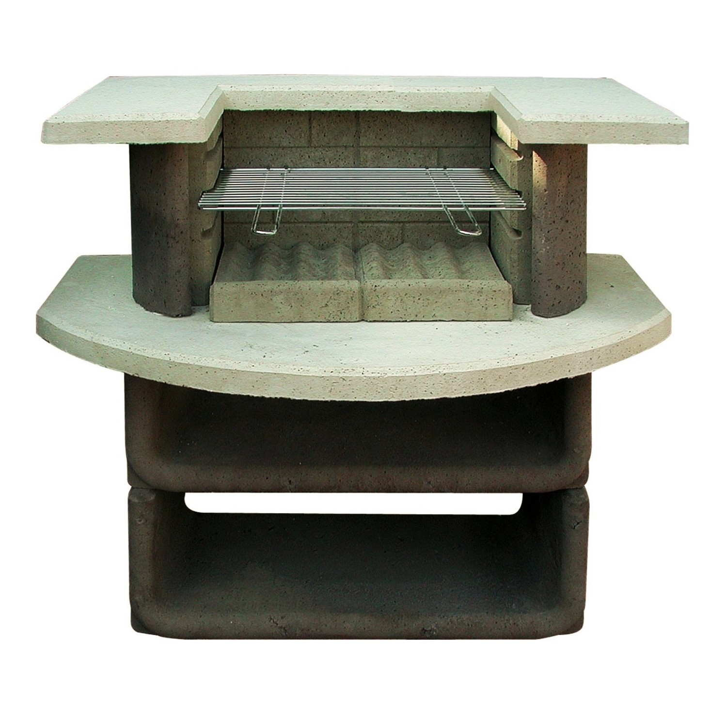 Buschbeck Zahradní grilovací bar Montana, bílá/hnědá, 110 x 65 x 101 cm