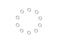 Massag Kroužek na klíče M-40615/30, nikl, 10 ks