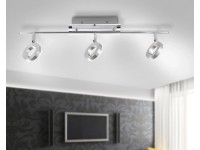 Paul Neuhaus Stropní LED svítidlo Sileda 3bod., 3x18 W, IP44, hliník, 18 x 67 cm