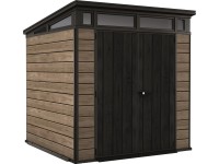 KETER Plastový zahradní domek Pent 7x7 Horizontal, ashwood, 216 x 216 x 226 cm