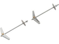 LUX-TOOLS Pružinová sklopná hmoždinka M3 x 85 mm, 2 ks
