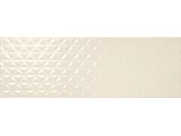 Dekor Anouk bianco, matný, bílý, 20 x 60 cm, 1 ks