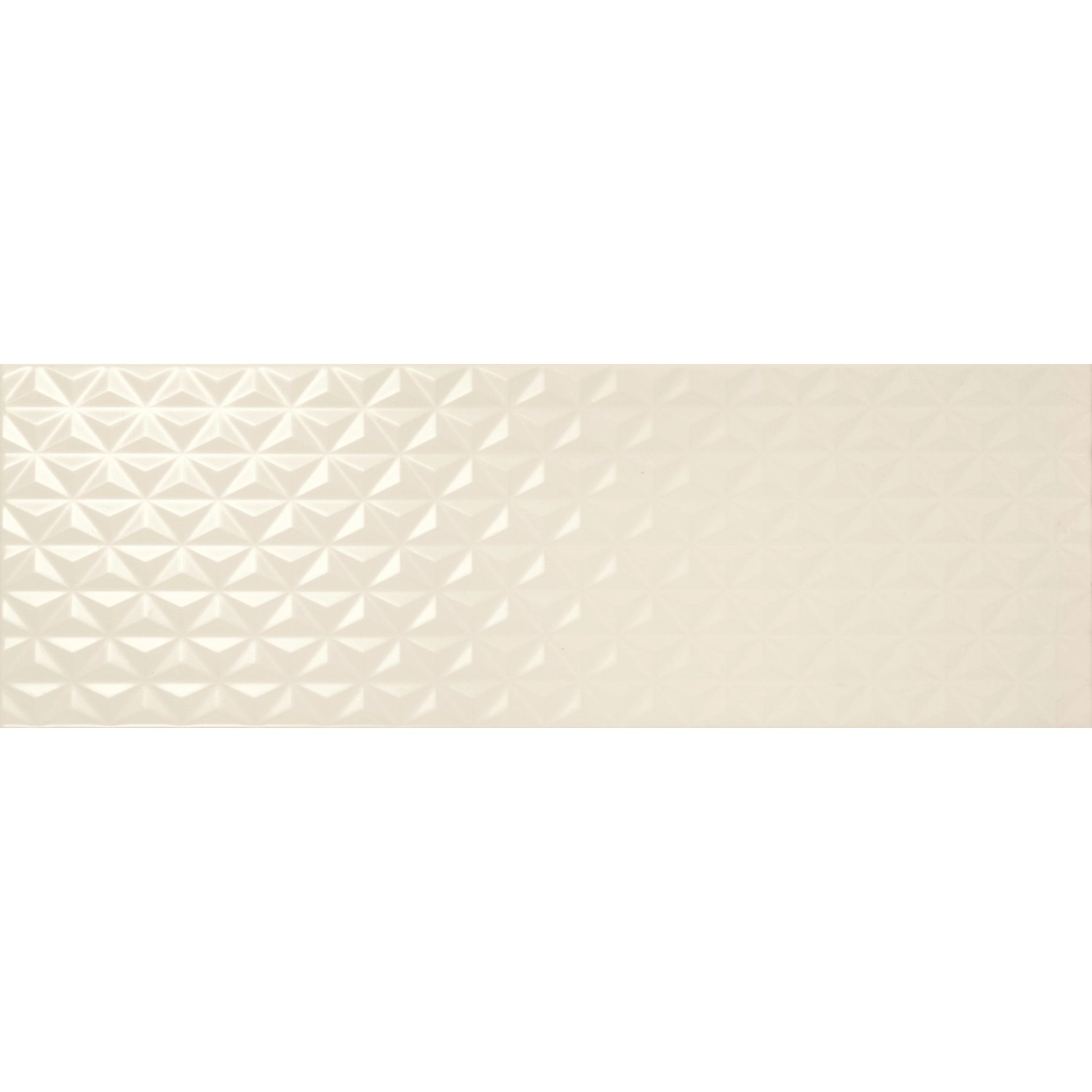 Dekor Anouk bianco, matný, bílý, 20 x 60 cm, 1 ks