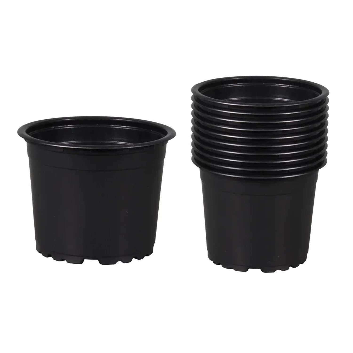 Květináč výsadbový Premium, černý, pr. 12 cm